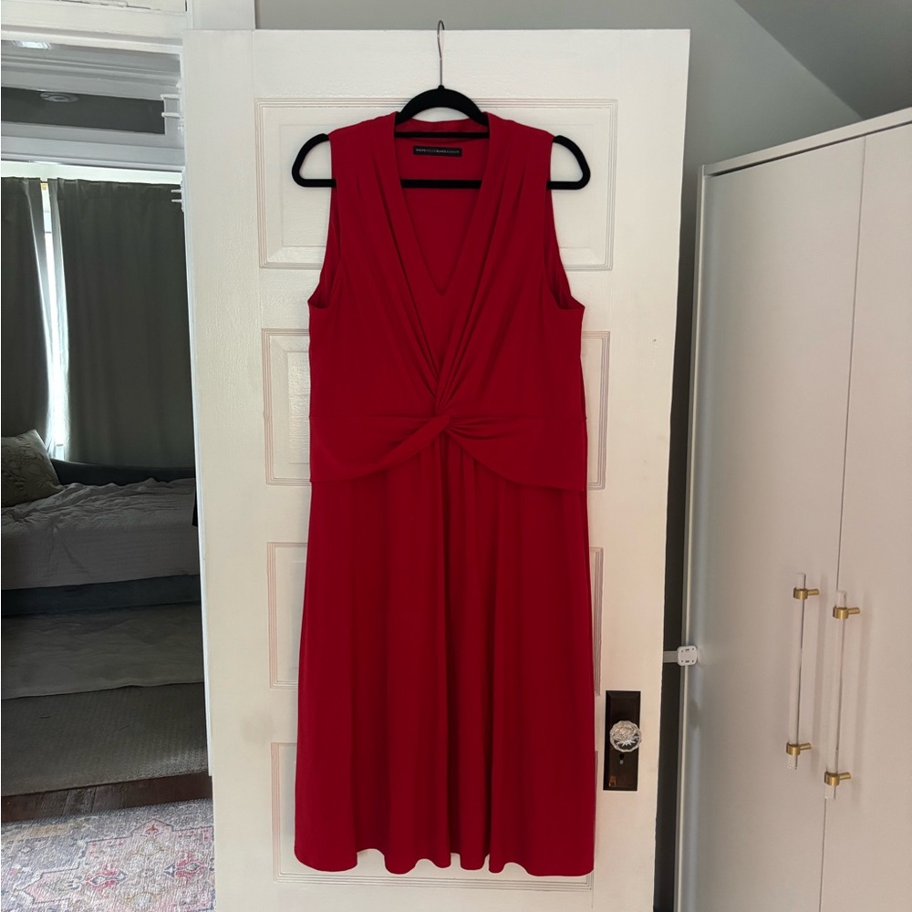 White House Black Market Matte Jersey Twist Front Dress